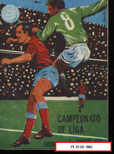 Campeonato de Liga. Temporada 1968-69. Publicidad de Sastrería Caramazana. Avilés