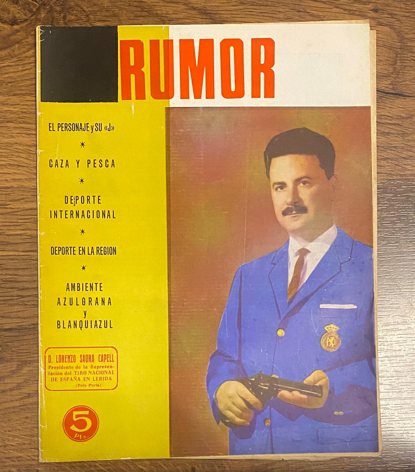 Rumor. Semanario deportivo nº 50. Barcelona 12 febrero 1965