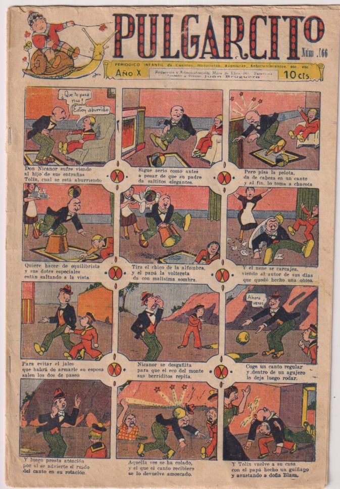 Pulgarcito nº 466.  Año X. (1926) muy Escaso