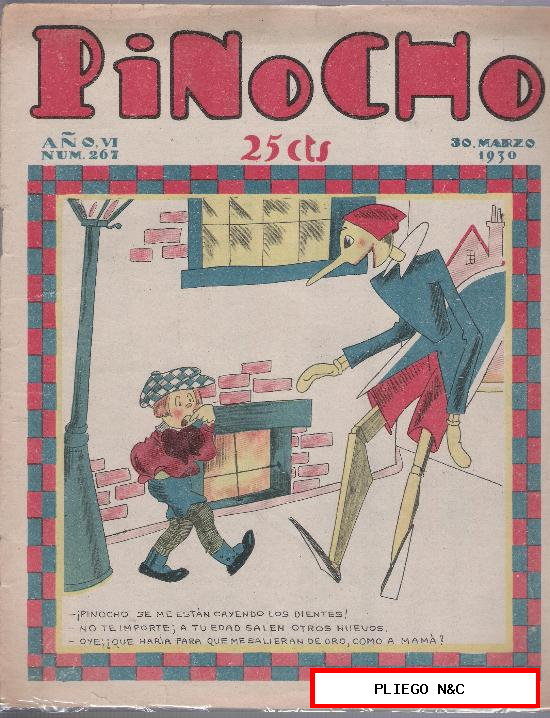 Pinocho nº 267. Editorial S. Calleja 1925