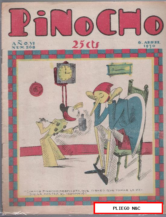Pinocho nº 268. Editorial S. Calleja 1925