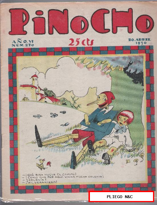 Pinocho nº 270. Editorial S. Calleja 1925