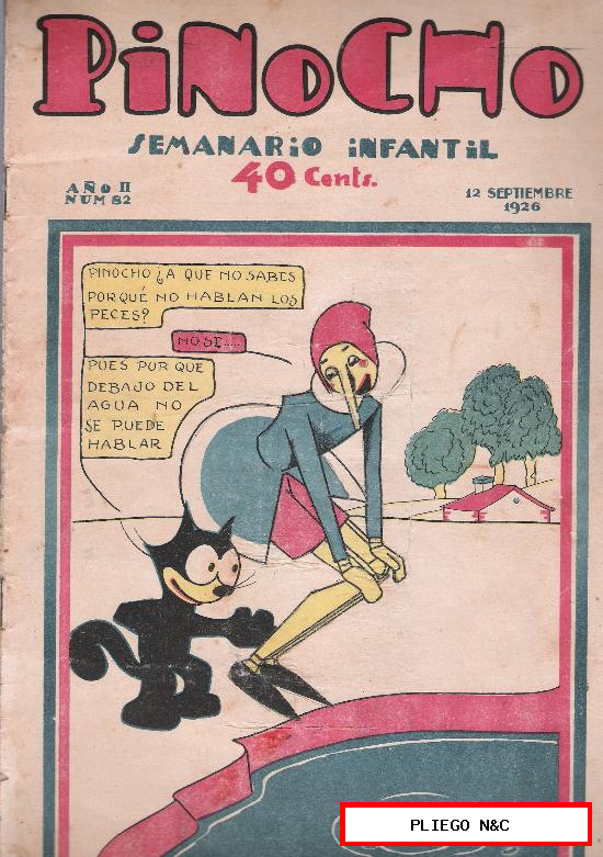 Pinocho nº 82. Editorial S. Calleja 1925