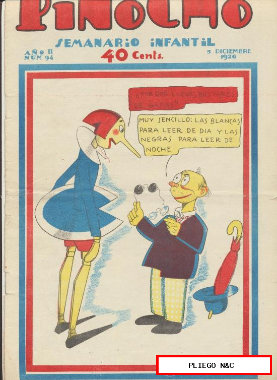 Pinocho nº 94. Editorial Calleja 1925