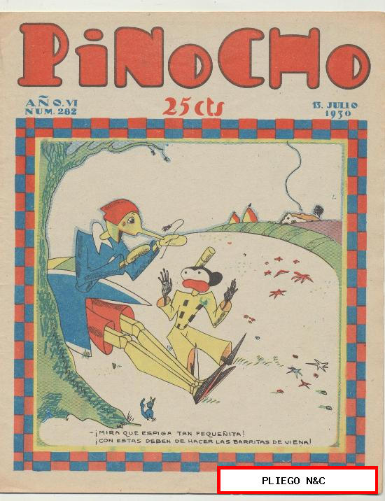 Pinocho nº 282. Editorial Calleja 1925