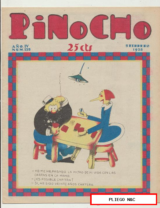 Pinocho nº 155. Editorial Calleja 1925