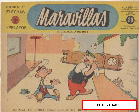 Maravillas nº 251. F.E.T. 1939