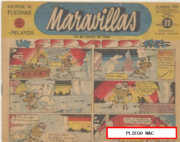 Maravillas nº 228. F.E.T. 1939