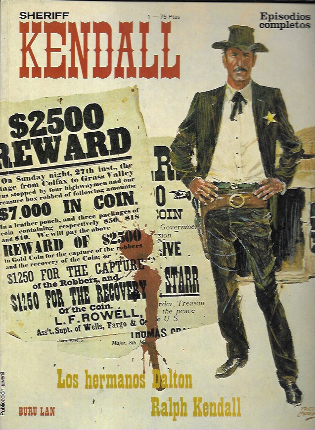 Sheriff Kendall. Buru Lan 1973. Nº 1