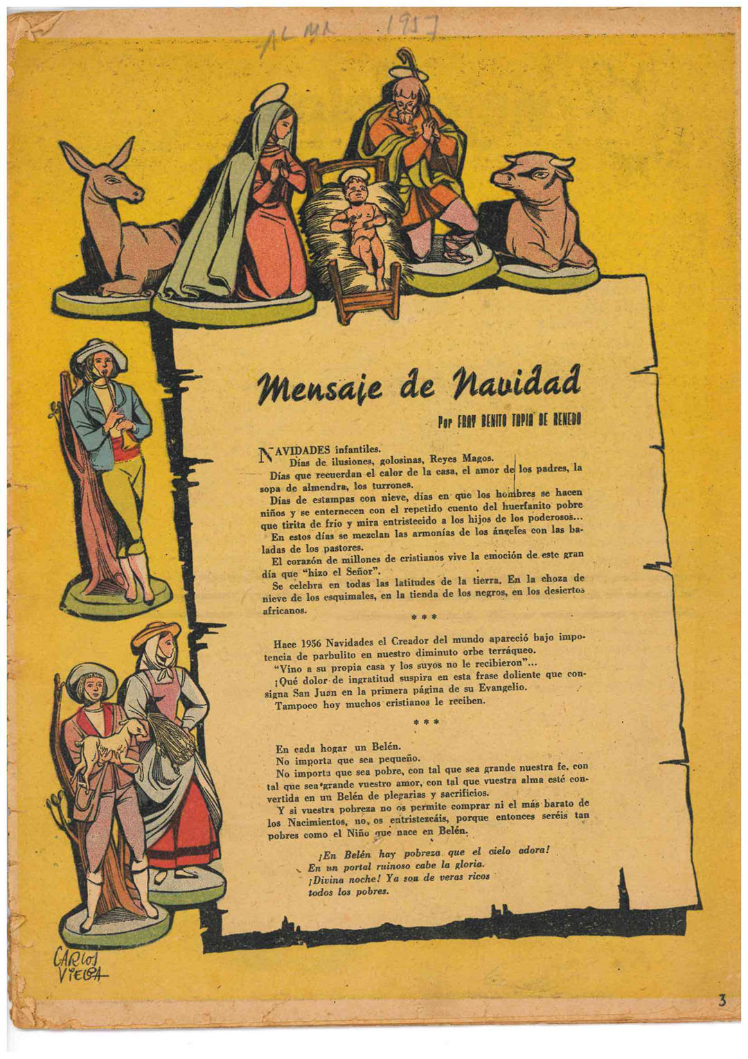 Almanaque para 1957 de un tebeo infantil
