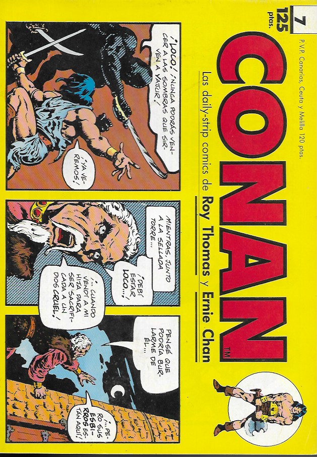 Conan (Las tiras de prensa) Planeta DeAgostini 1989. Nº 7