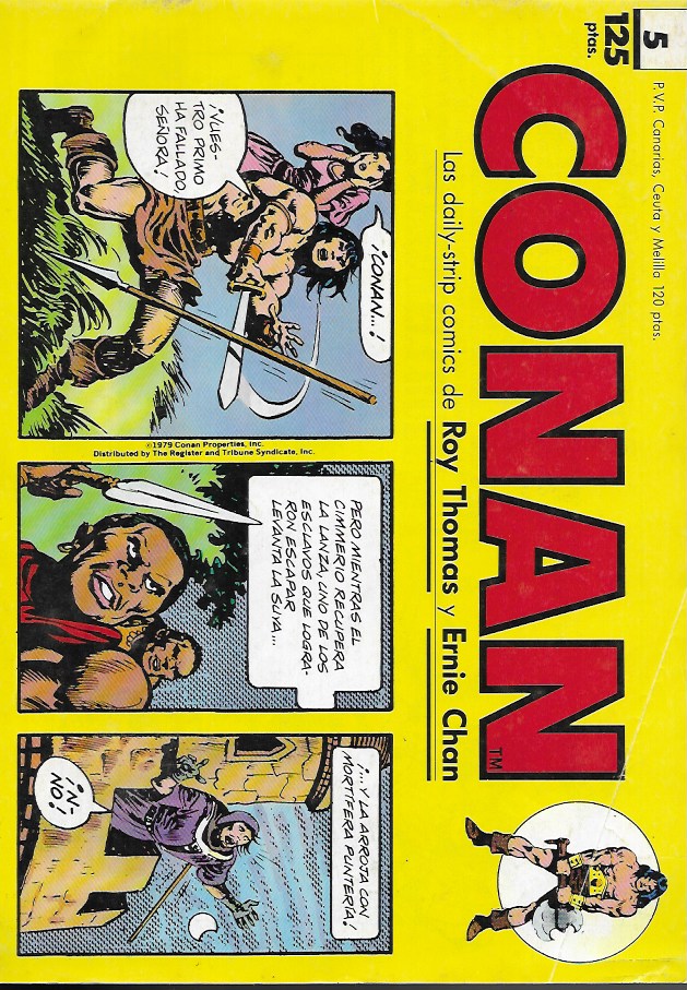 Conan (Las tiras de prensa) Planeta DeAgostini 1989. Nº 5