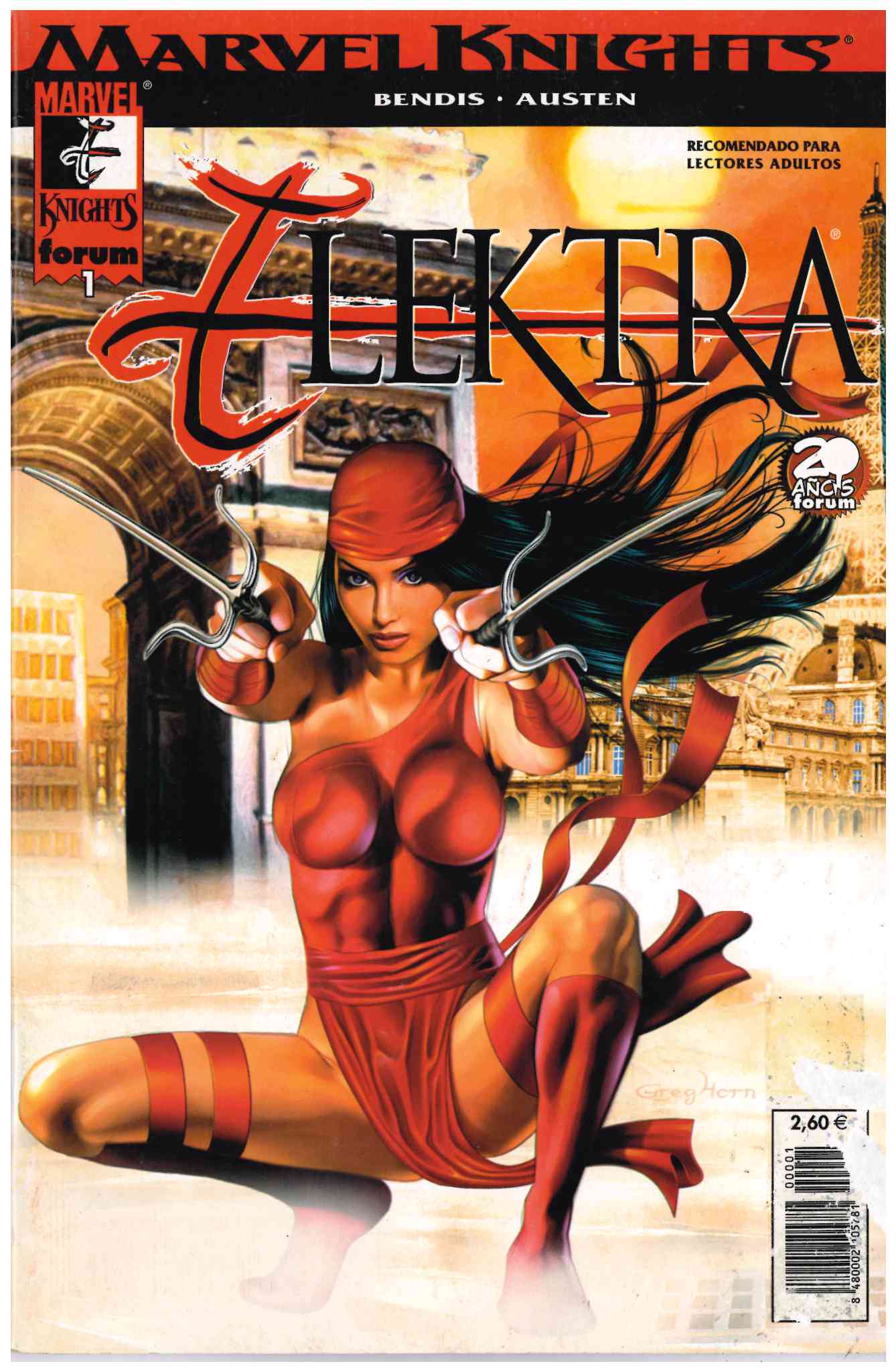 Elektra (Marvel Knights). Forum 2002. Nº 1