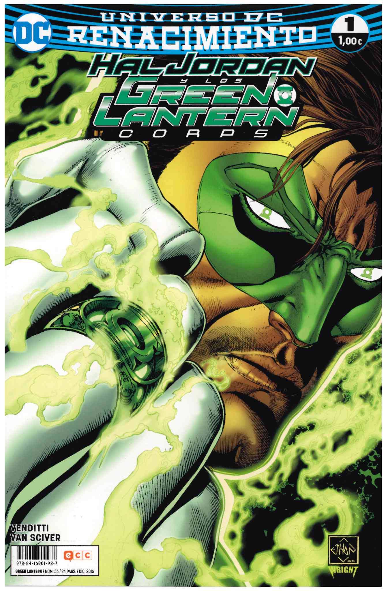 Green Lantern. ECC 2012. Nº 56 Hal Jordan y los Green Lantern Corps (Renacimiento #1)
