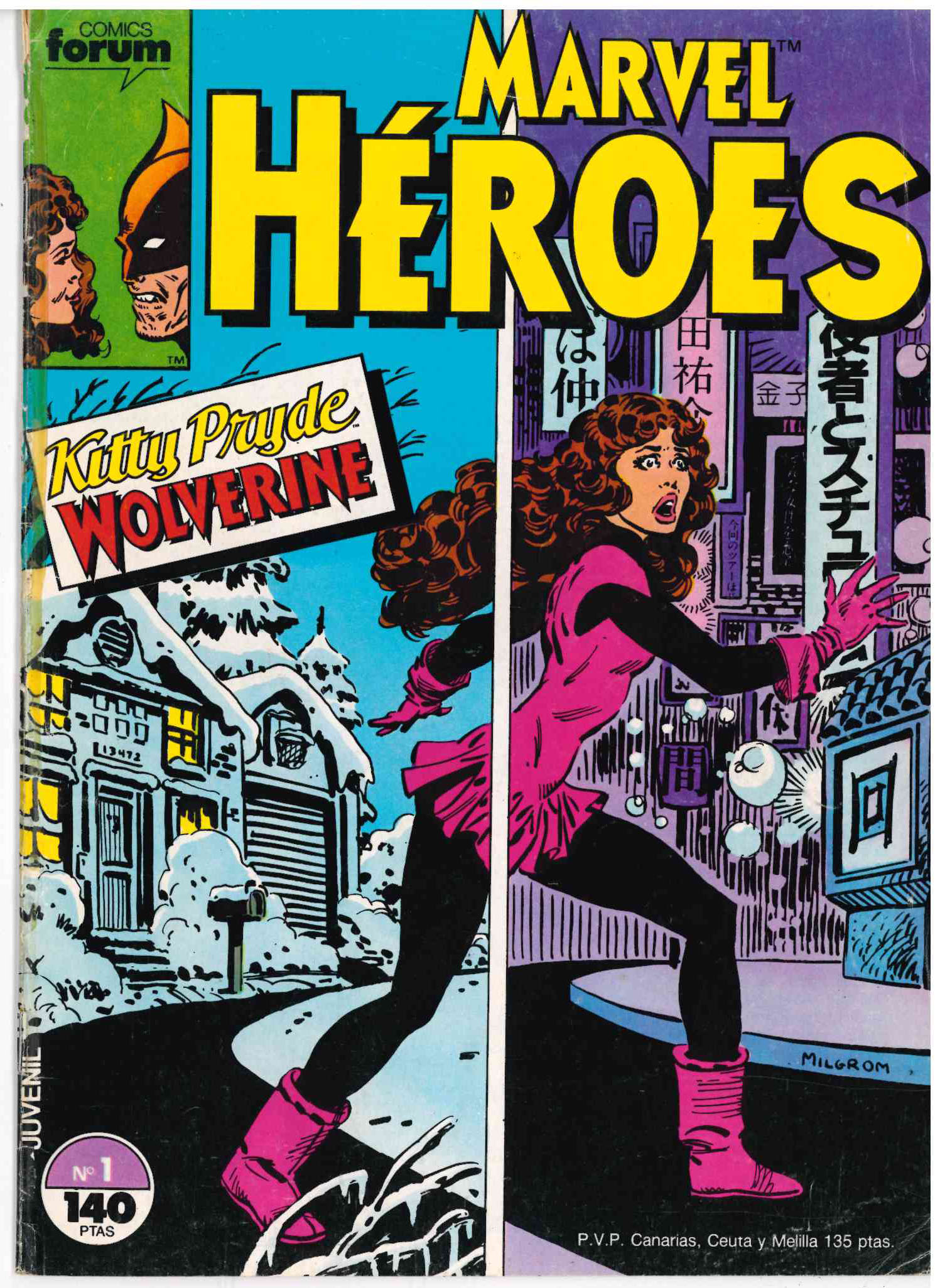 Marvel Héroes. Forum 1987. Nº 1 Kitty Pryde / Wolverine