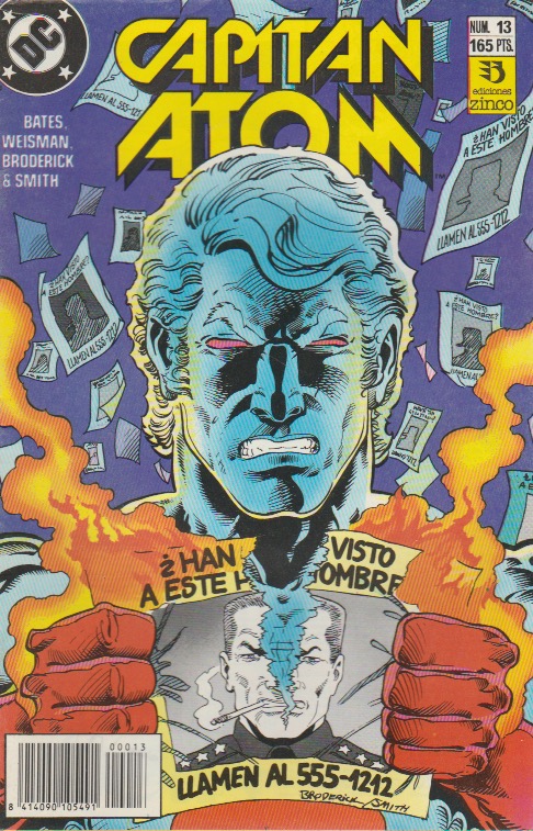 Capitán Atom. Zinco 1989. Nº 13