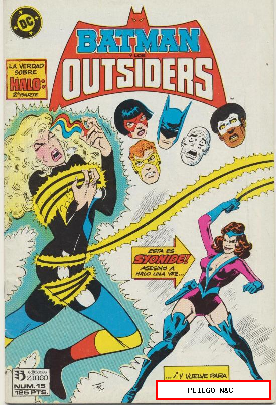 Batman y los Outsiders. Zinco 1986. Nº 15