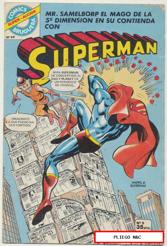 Superman. Bruguera 1979. Nº 9