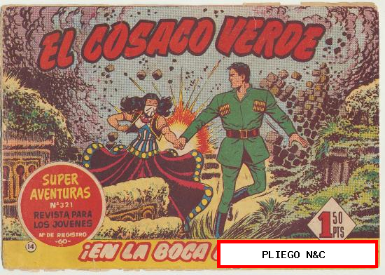 El Cosaco Verde nº 14. Bruguera 1960