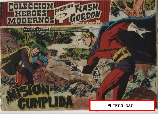 Flash Gordon nº 33. Serie Flash Gordon y el Hombre Enmascarado. Dolar 1958