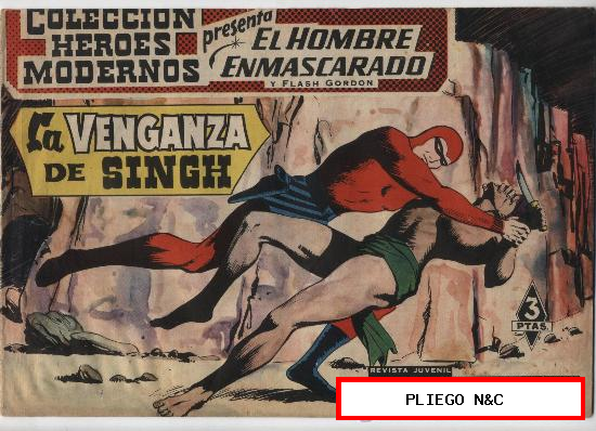 El Hombre Enmascarado nº 02. Serie El Hombre Enmascarado y Flash Gordon. Dolar 1958