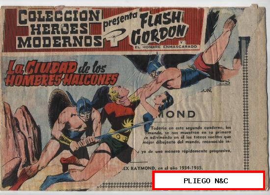 Flash Gordon nº 02. Serie Flash Gordon y el Hombre Enmascarado. Dolar 1958