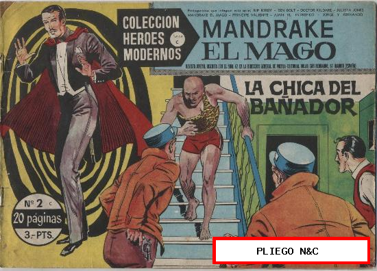 Héroes Modernos Serie C nº 2. Mandrake el Mago. Dolar