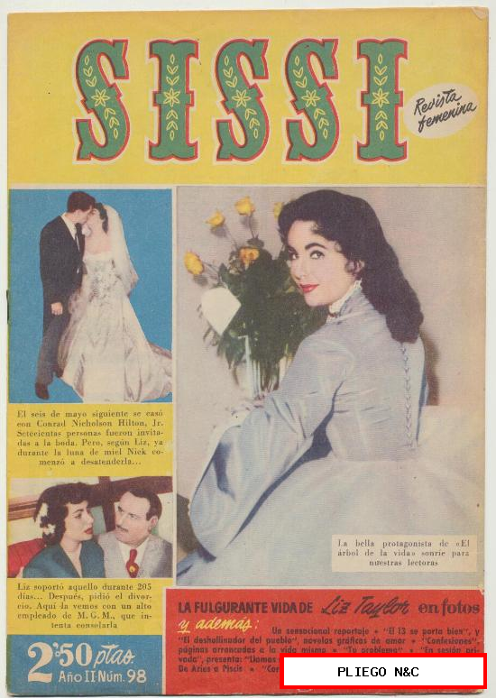 Sissi nº 98. Bruguera 1958