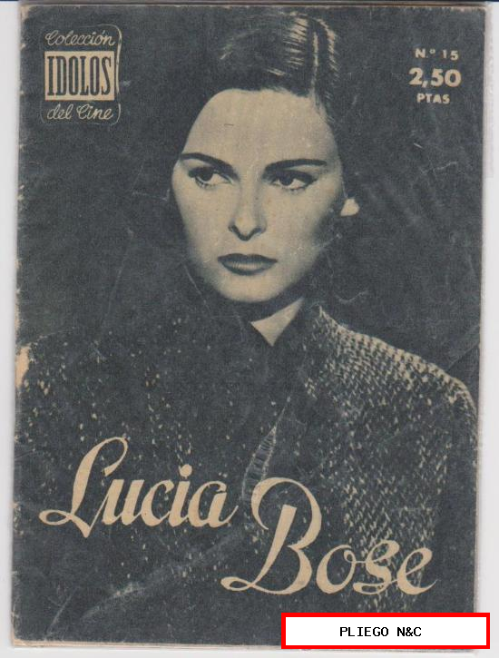 Ídolos del Cine nº 15. Lucía Bosé