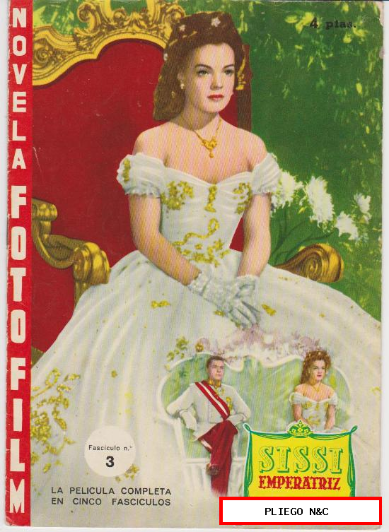 Sissi Emperatriz nº 3. Novela Foto Film. Fher 1958