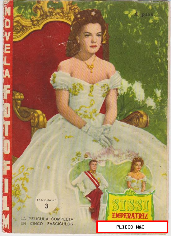 Sissi Emperatriz nº 3. Novela Foto Film. Fher 1958