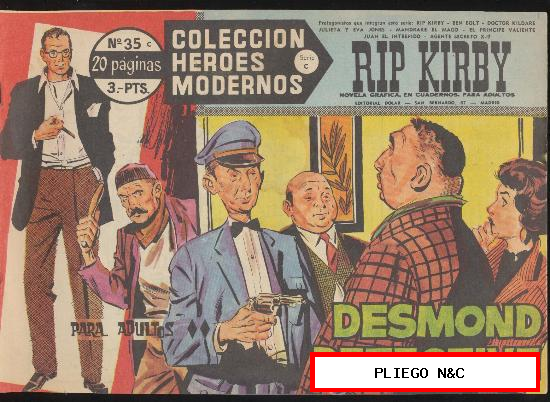 Héroes Modernos. Serie C nº 35. Rip Kirby