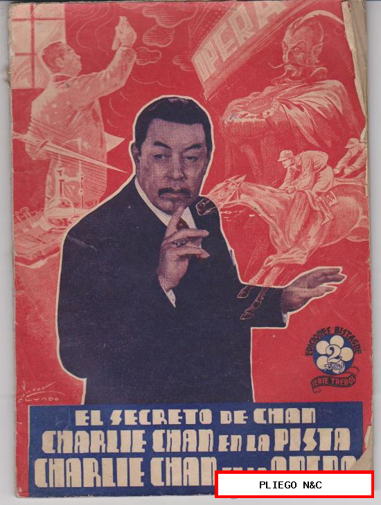Serie Trébol. El Secreto de Chan, Charlie Chan en la pista y Charlie Chan en la Opera. Bistagne 1940