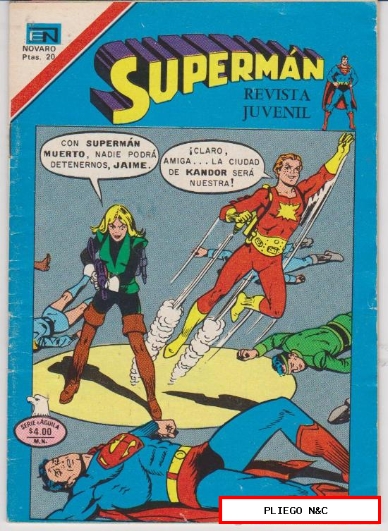 Superman. ER /Novaro 1952. Nº 1133 (1 Diciembre 1977)