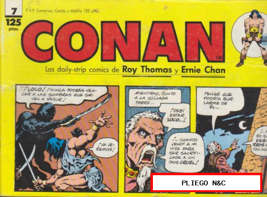 Conan (Las tiras de prensa). Planeta DeAgostini 1989. Nº 7
