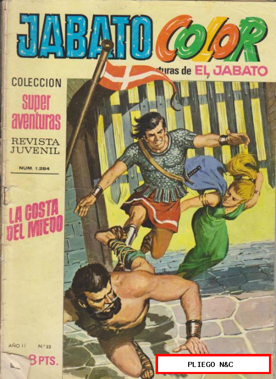 Jabato Color 1ª Época Lote de 3 ejemplares: 52 y 56 Bruguera 1969
