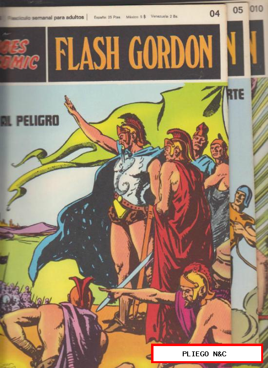Flash Gordon. Nº 04, 05 y 010. Buru Lan 1971