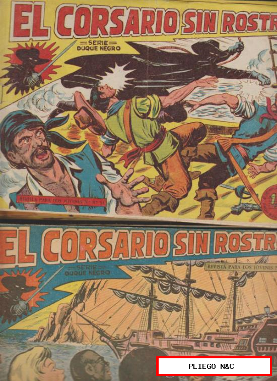 El Corsario sin Rostro. Maga 1959. Colección Completa 42 ejemplares