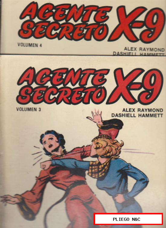Agente Secreto X-9. Lote 2 ejemplares 3 y 4