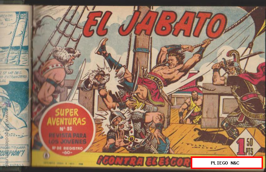 El Jabato. Bruguera 1958. 55 ejemplares del 6 al 60 encuadernados en un tomo