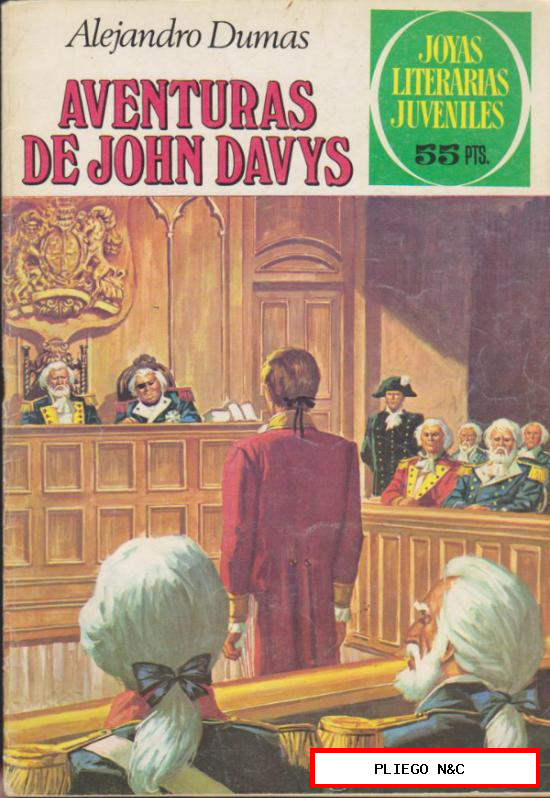 Joyas Literarias Juveniles nº 77. Aventuras de John Davis. 3ª Edición 1981