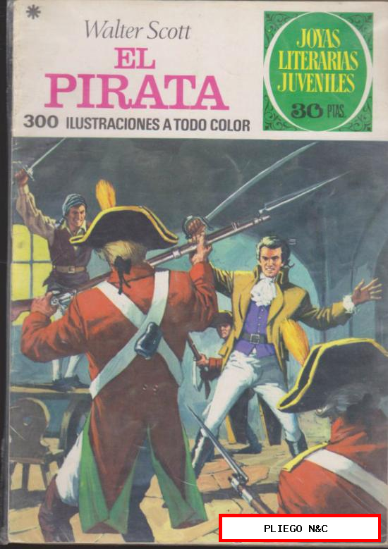 Joyas Literarias Juveniles nº 6. El Pirata. 4ª Edición 1978