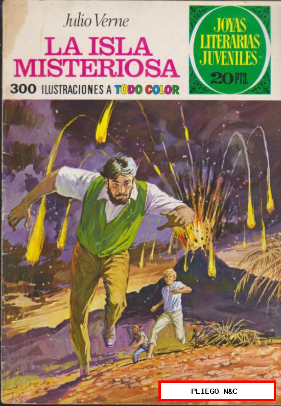 Joyas Literarias Juveniles nº 13. La Isla Misteriosa. 2ª Edición 1974