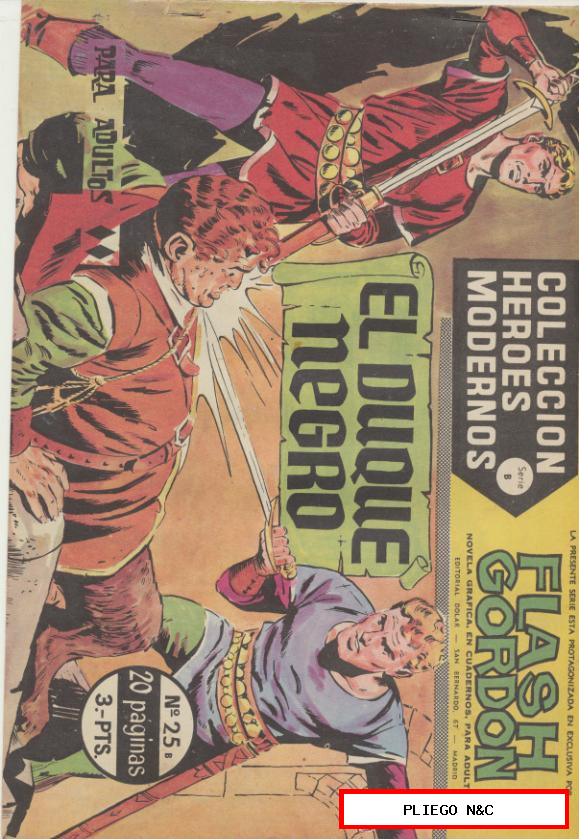 Flash Gordon Serie B nº 25. Héroes Modernos