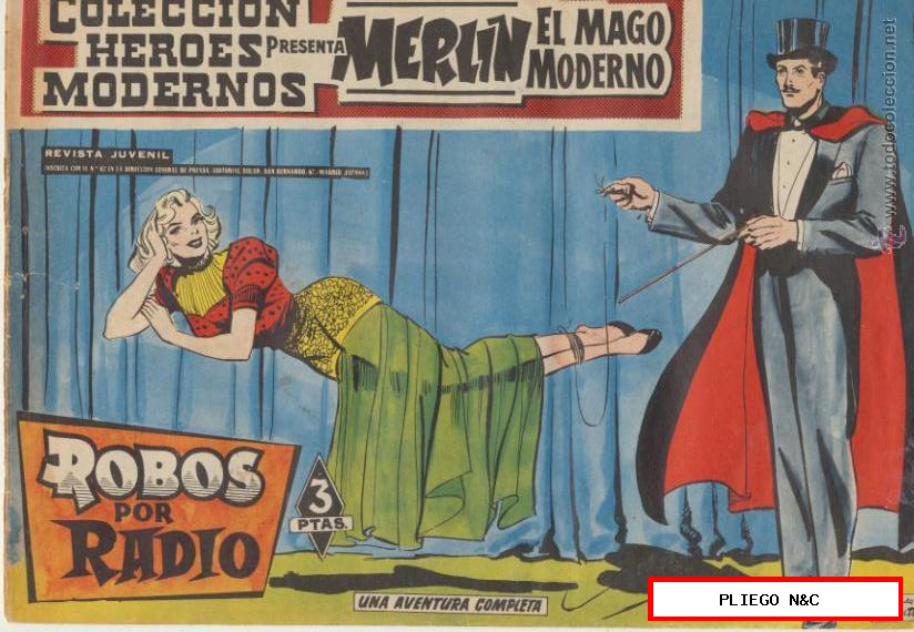 Merlín El Mago Moderno nº 7. Dolar 1960