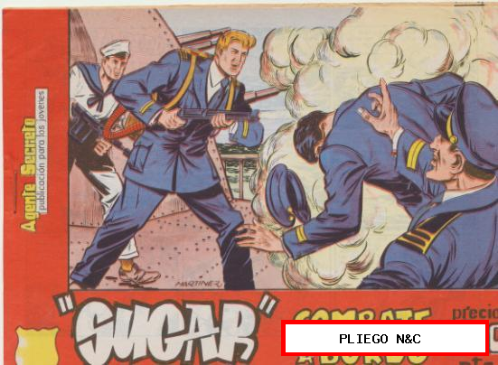 Sugar Agente Secreto. nº 35. Hispano Americana 1963. ¡IMPECABLE!