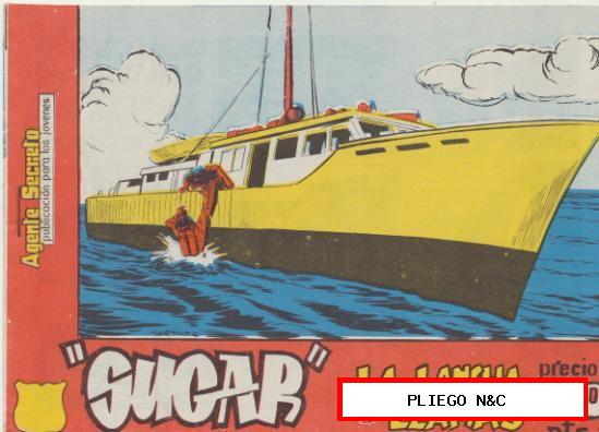 Sugar Agente Secreto. nº 61. Hispano Americana 1963. ¡IMPECABLE!