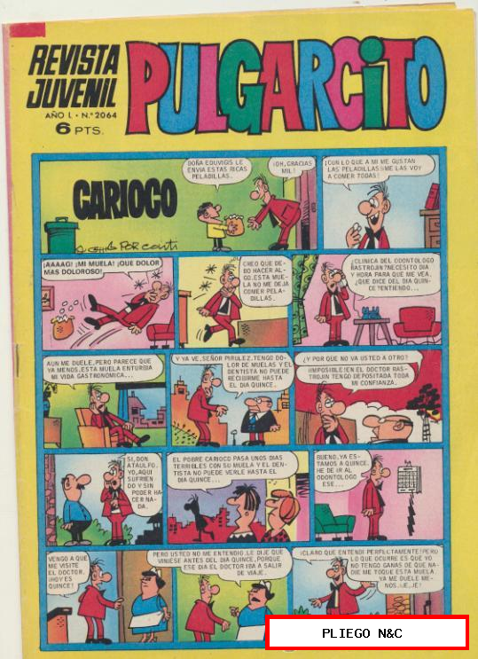 Pulgarcito nº 2064. Con El Sheriff KIng. Bruguera 1952