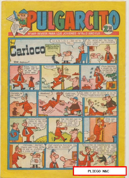 Pulgarcito nº 1609. Bruguera 1952