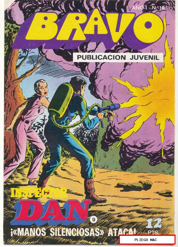 inspector dan nº 9. Bravo. Bruguera 1976